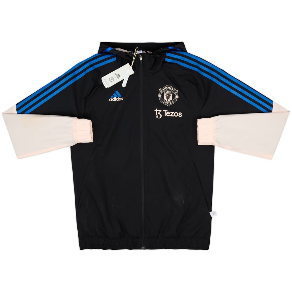 2022-23 Manchester United adidas Hooded Rain Jacket (S)