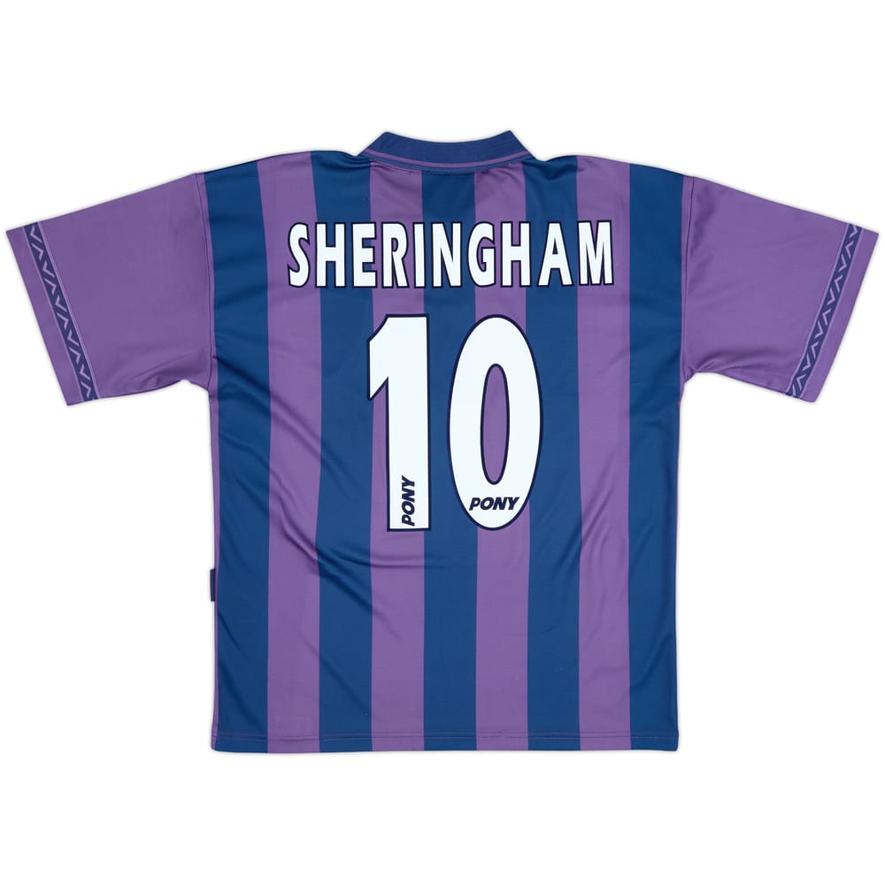 1995-97 Tottenham Away Shirt Sheringham #10 - 8/10 - (M)