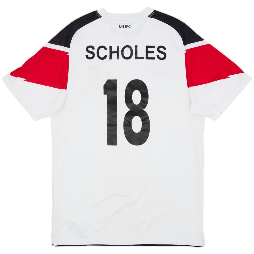 2010-12 Manchester United Away Shirt Scholes #18 - 8/10 - (S)