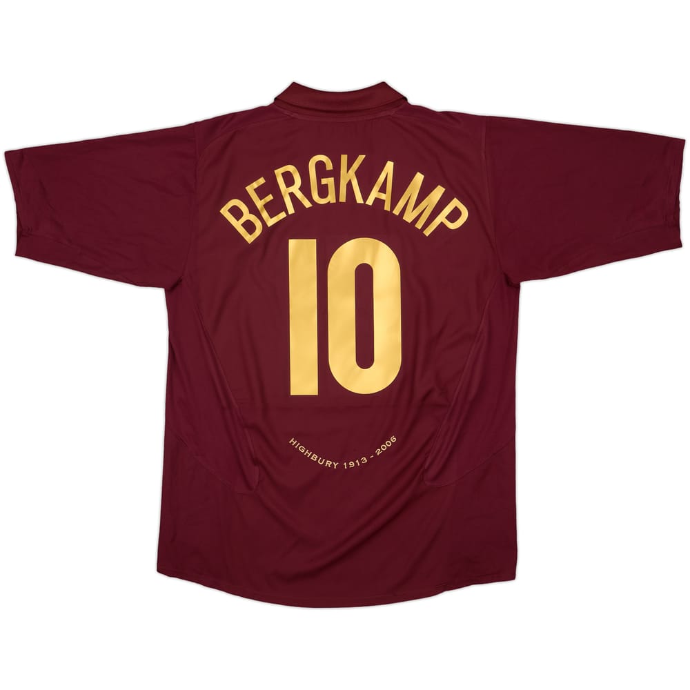 2005-06 Arsenal Home Shirt Bergkamp #10 - 7/10 - (XL)