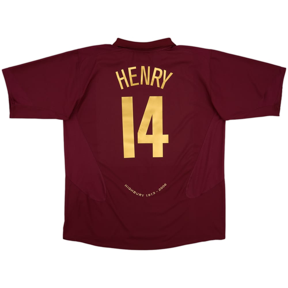 2005-06 Arsenal Home Shirt Henry #14 - 8/10 - (3XL)