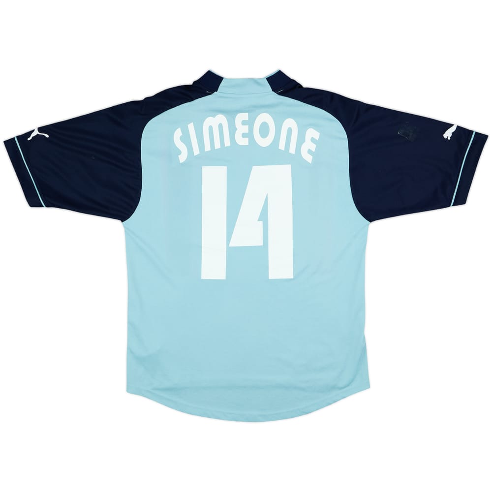 2002-03 Lazio Third Shirt Simeone #14 - 8/10 - (L)