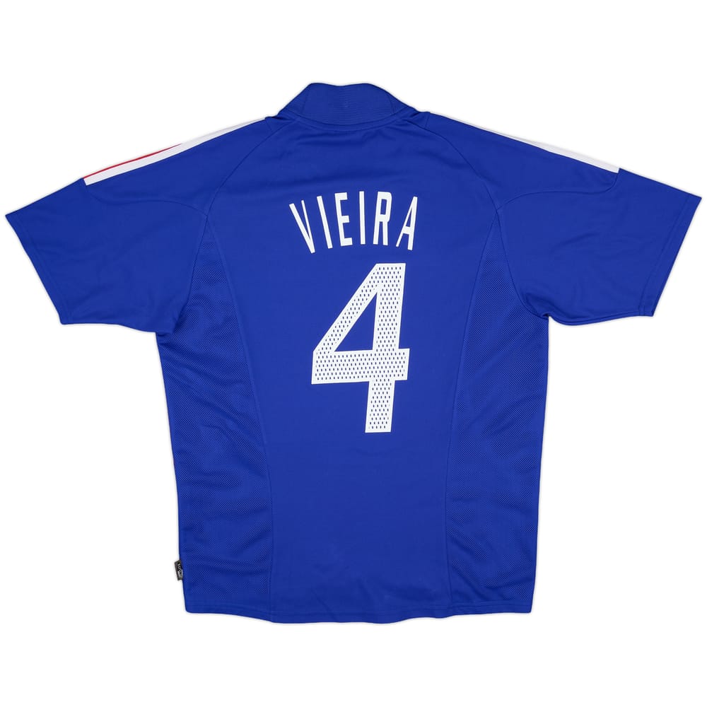 2002-04 France Home Shirt Vieira #4 - 9/10 - (M)