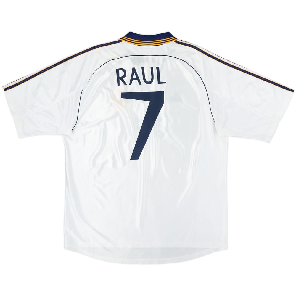 1998-00 Real Madrid Home Shirt Raul #7 - 9/10 - (XL)