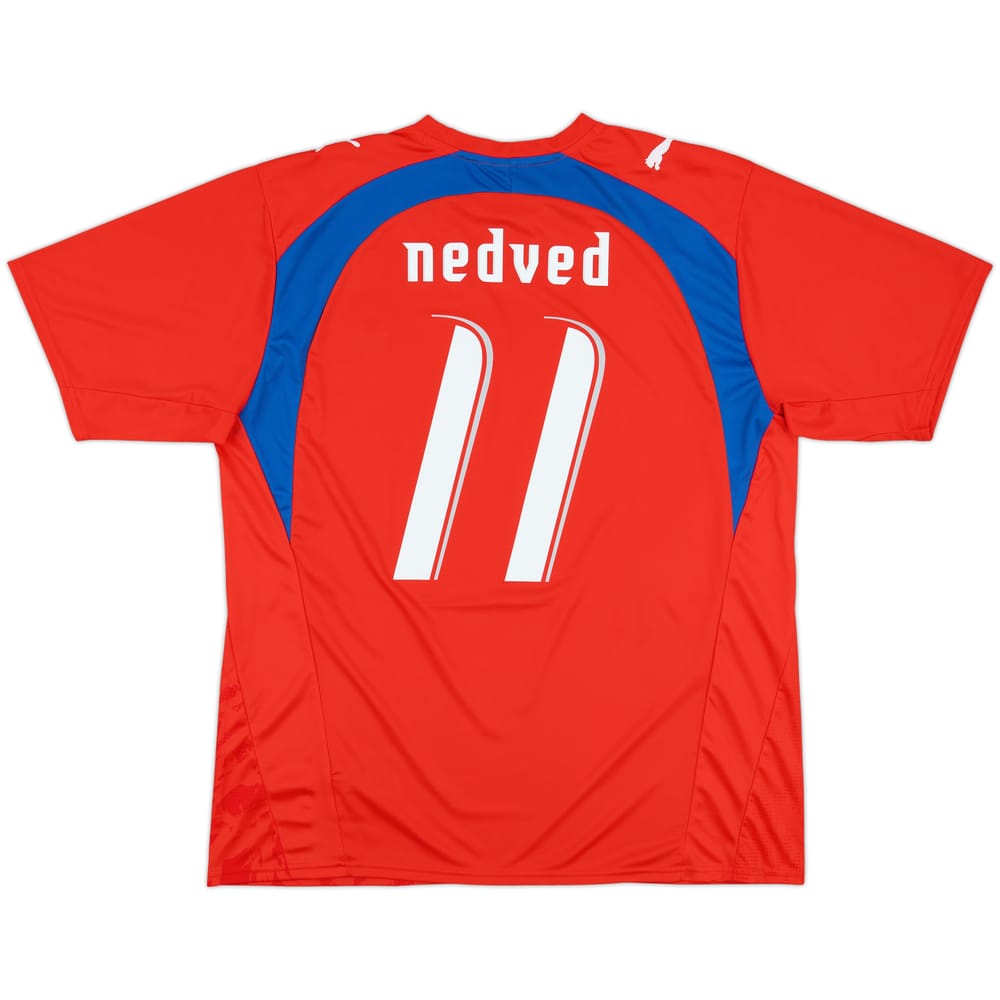 2006-08 Czech Republic Basic Home Shirt Nedved #11 - 8/10 - (XL)