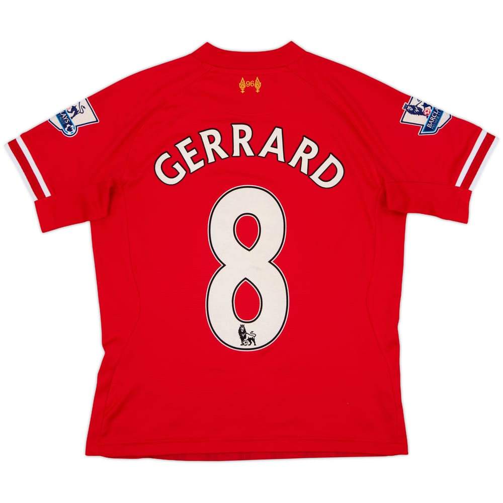 2013-14 Liverpool Home Shirt Gerrard #8 - 5/10 - (XL.Boys)
