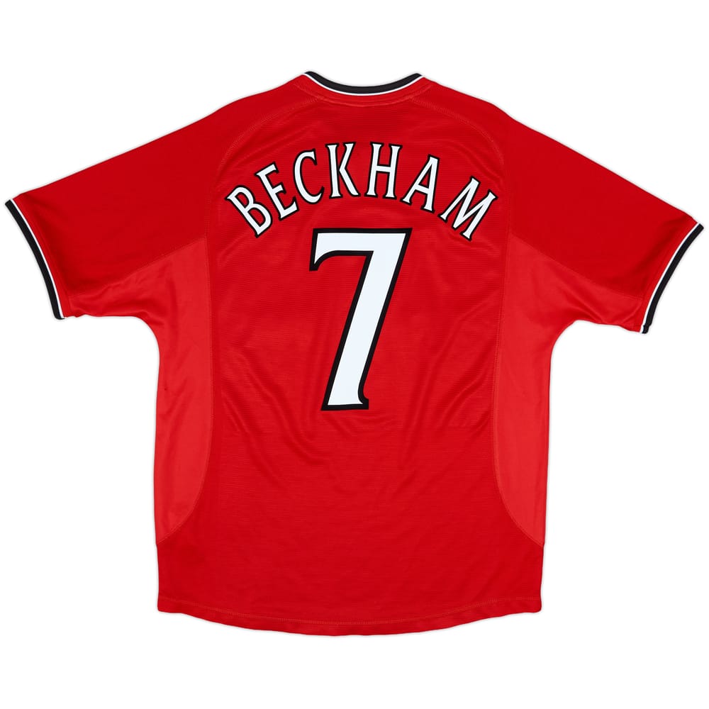 2000-02 Manchester United Home Shirt Beckham #7 - 6/10 - (L)