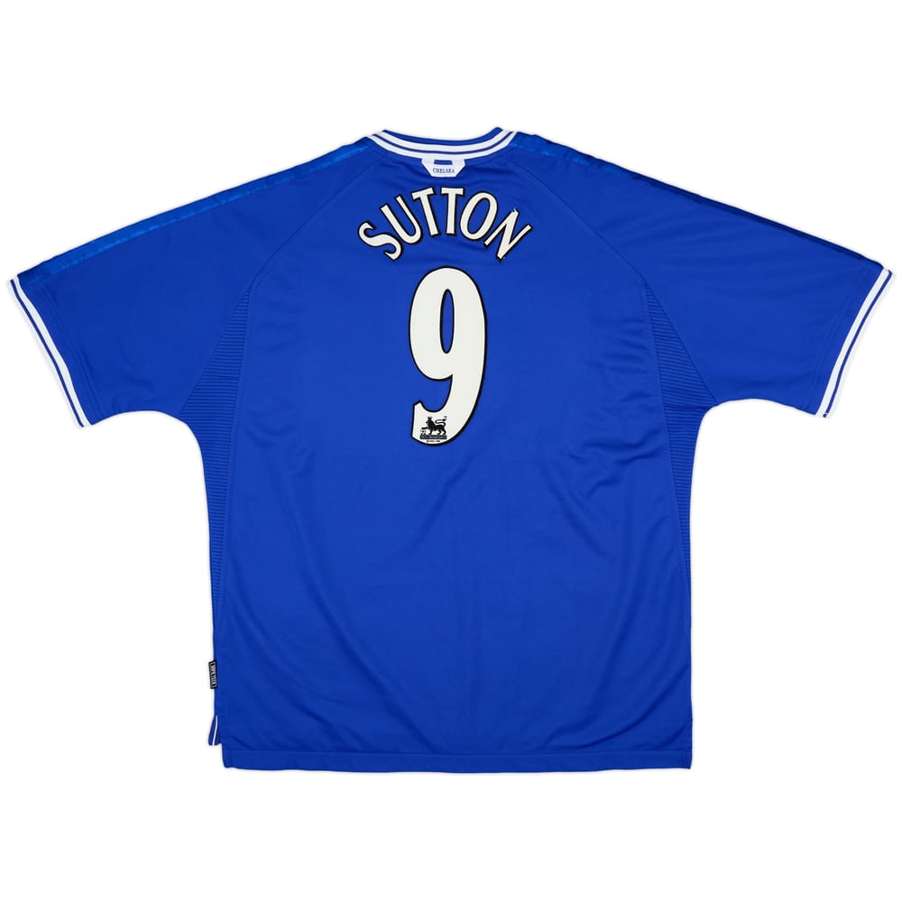 1999-01 Chelsea Home Shirt Sutton #9 - 7/10 - (XXL)
