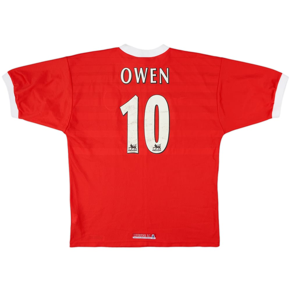 1998-00 Liverpool Home Shirt Owen #10 - 6/10 - (L)