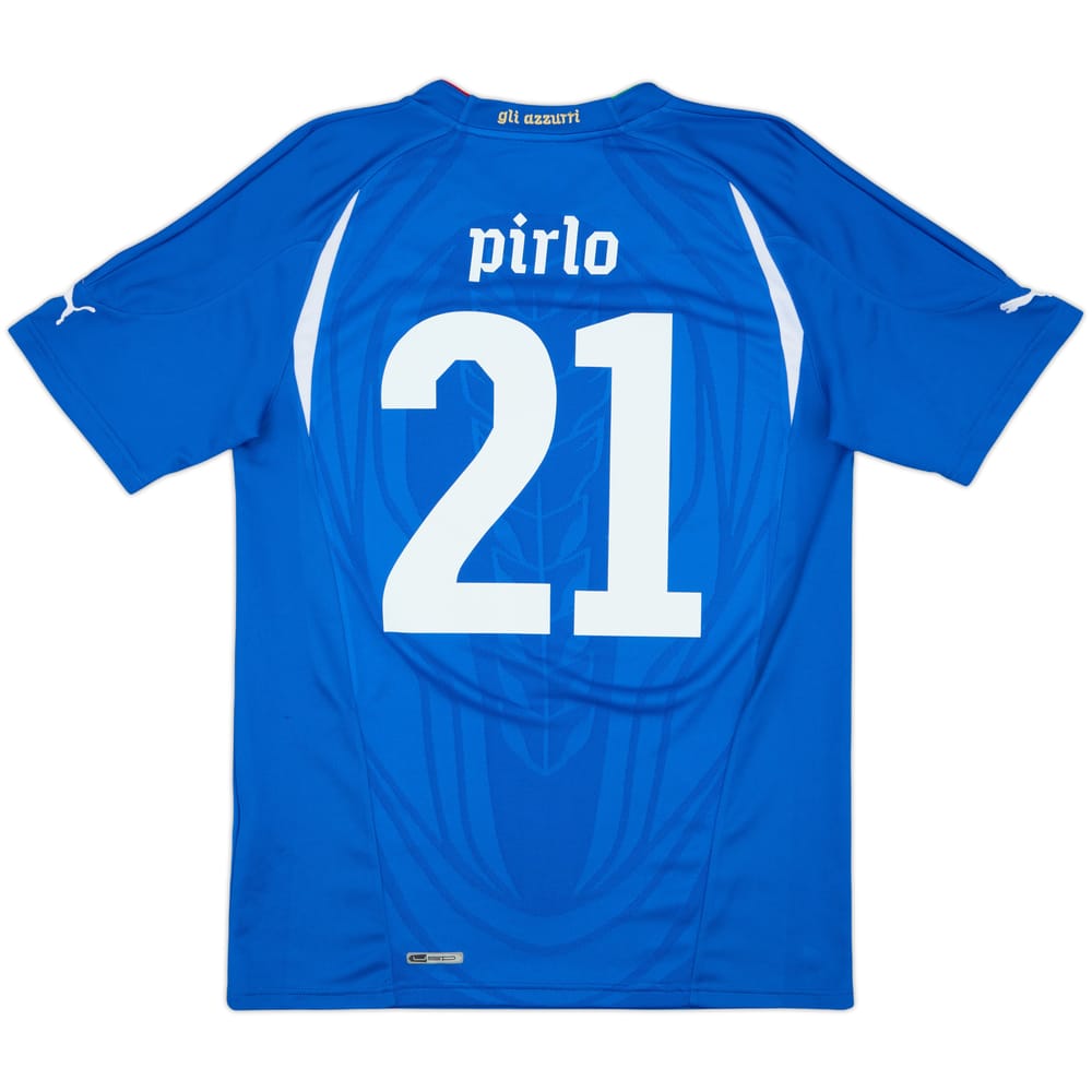2010-12 Italy Home Shirt Pirlo #21 - 8/10 - (M)