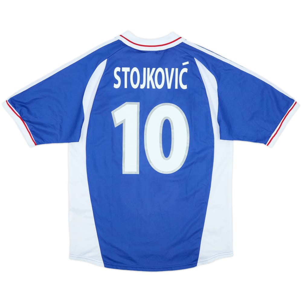 2000-01 Yugoslavia Home Shirt Stojkovic #10 - 9/10 - (L)