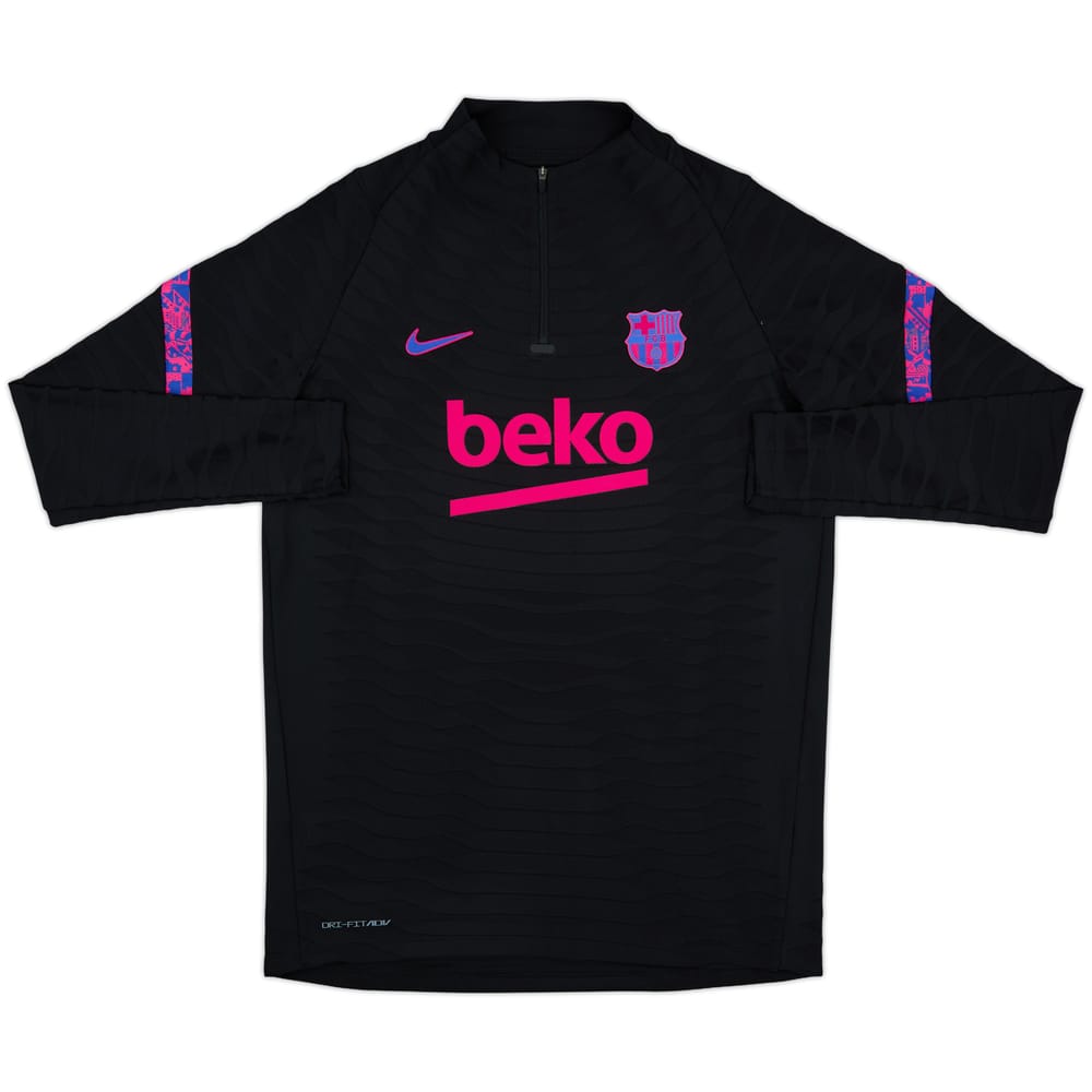 2021-22 Barcelona Player Issue Nike 1/4 Zip Drill Top - 8/10 - (L)