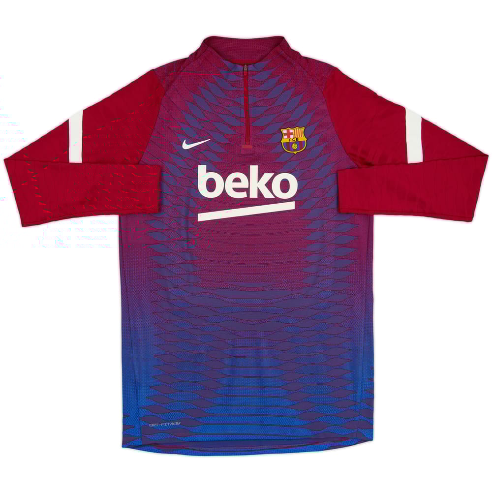 2021-22 Barcelona Nike 1/4 Zip Drill Top - 8/10 - (L)