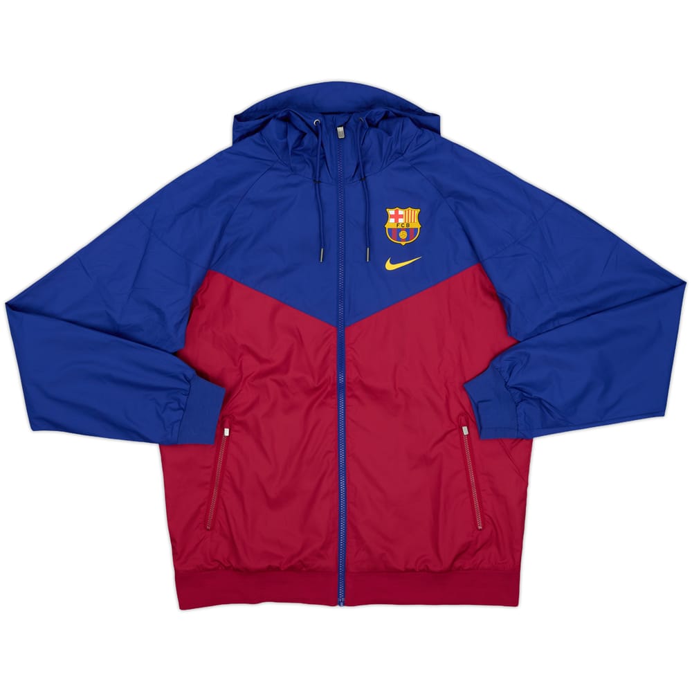 2019-20 Barcelona Nike Hooded Track Jacket - 10/10 - (M)