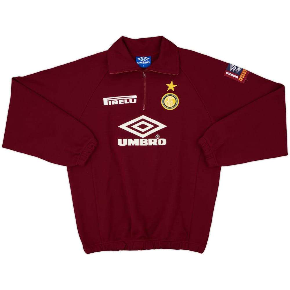 1996-97 Inter Milan Umbro 1/4 Zip Drill Top - 9/10 - (S)
