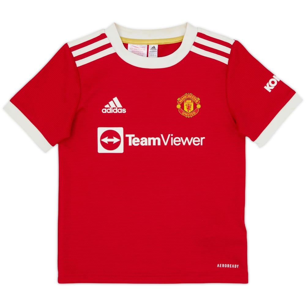 2021-22 Manchester United Home Shirt - 9/10 - (5-6 Years)