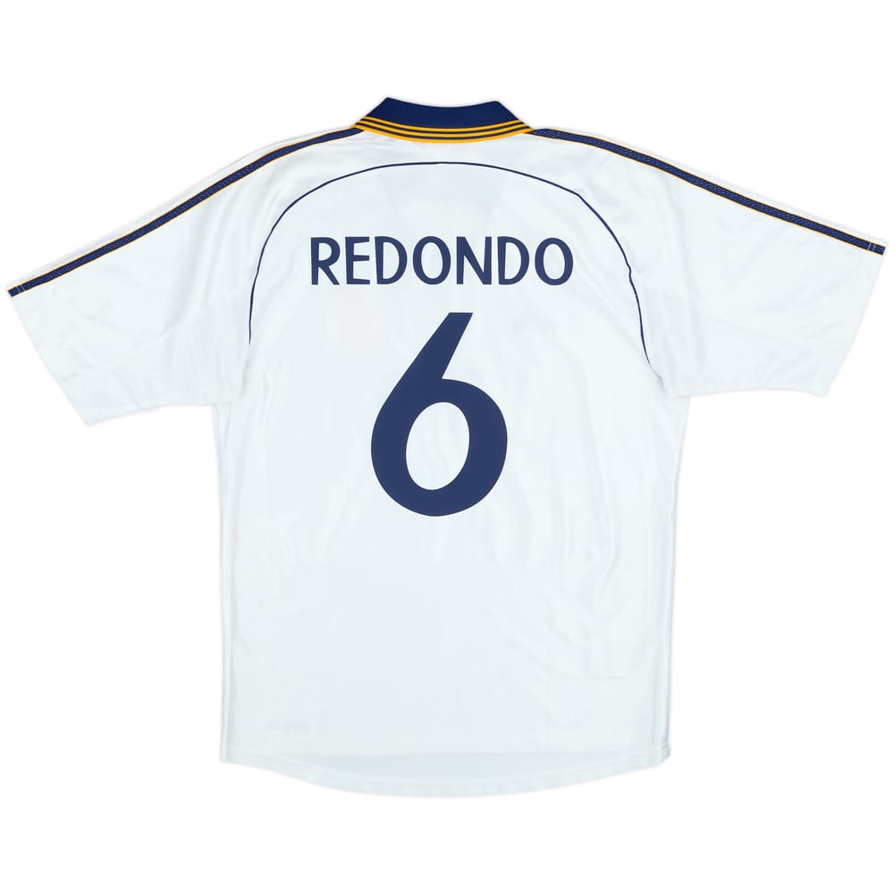 1998-00 Real Madrid Home Shirt Redondo #6 - 8/10 - (M)