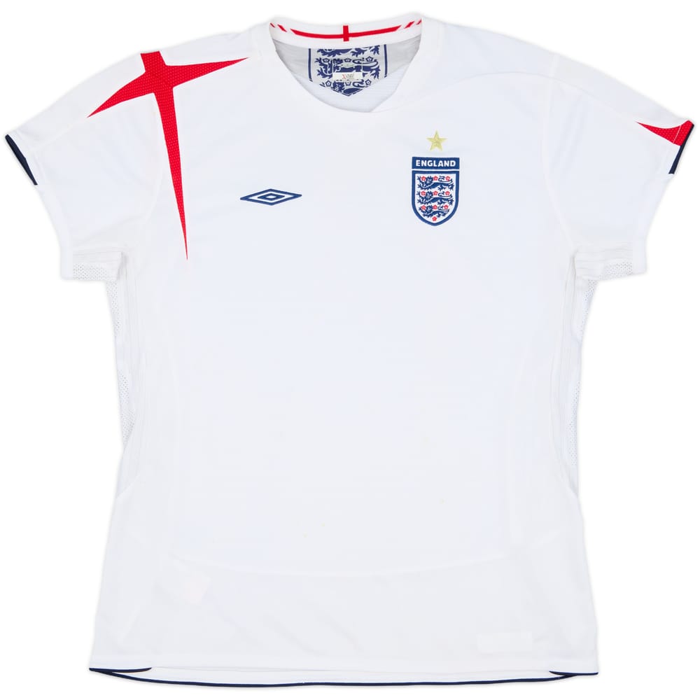 2005-07 England Home Shirt - 5/10 - (Women's M)