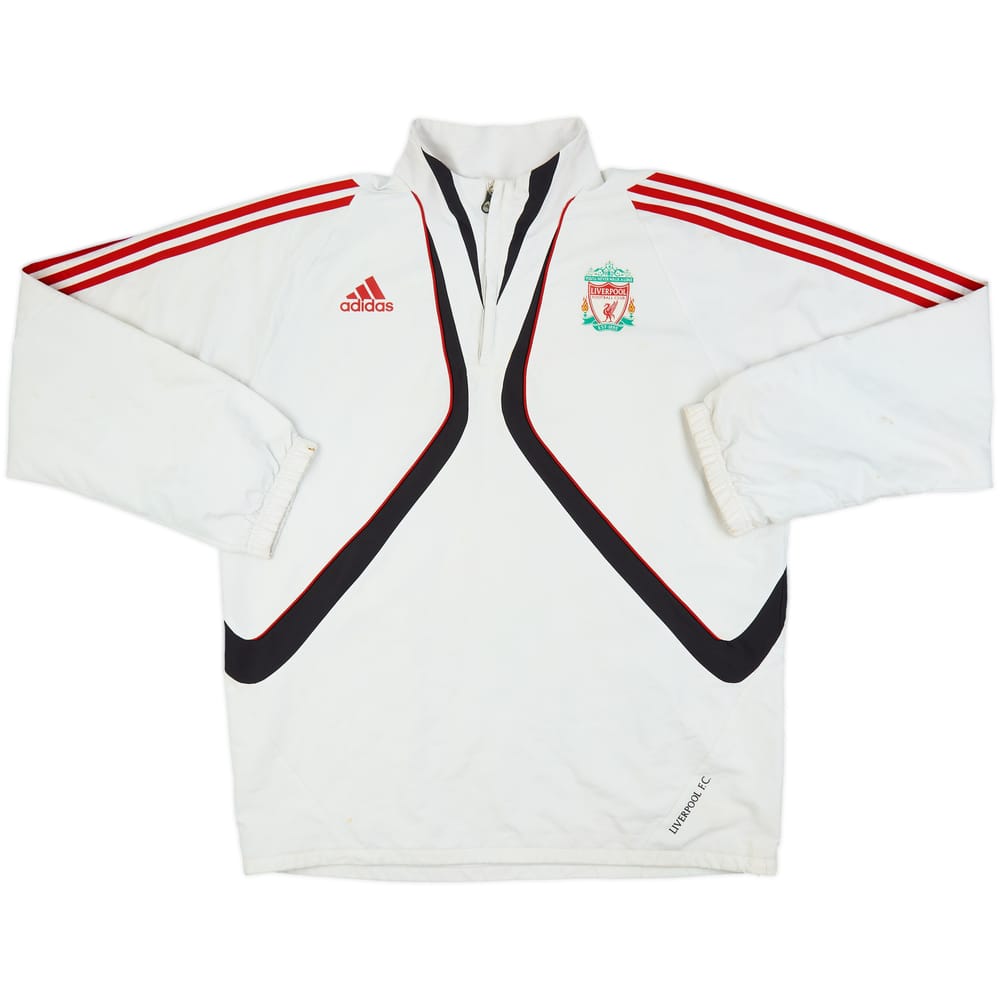 2009-10 Liverpool adidas 1/4 Zip Drill Top - 6/10 - (XL)