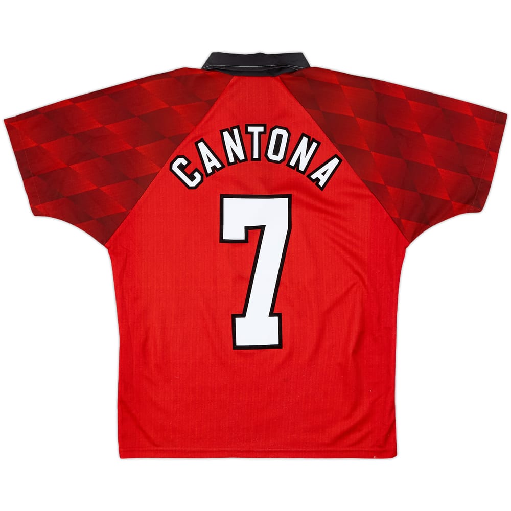 1996-98 Manchester United Home Shirt Cantona #7 - 8/10 - (Y)