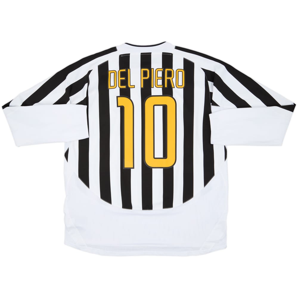 2003-04 Juventus Home L/S Shirt Del Piero #10 - 7/10 - (XXL)