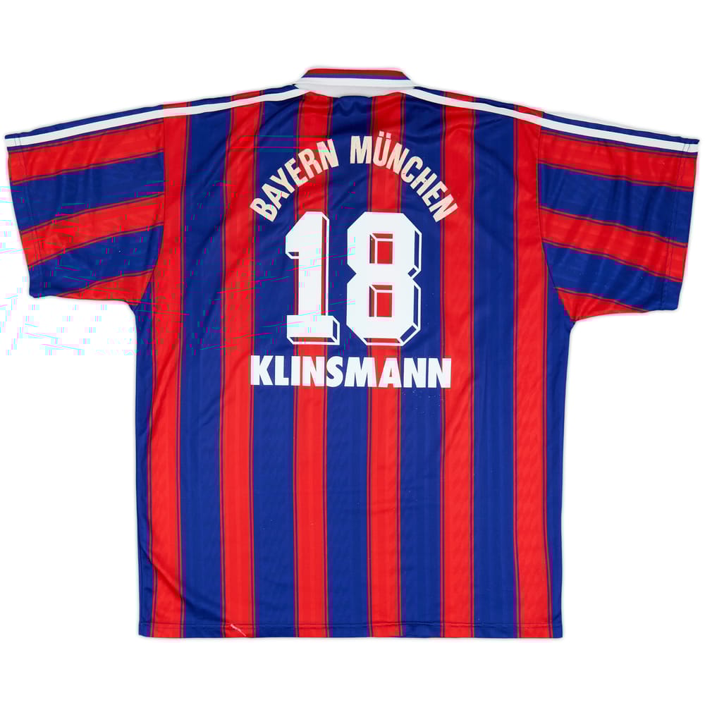1995-97 Bayern Munich Home Shirt Klinsmann #18 - 6/10 - (XL)