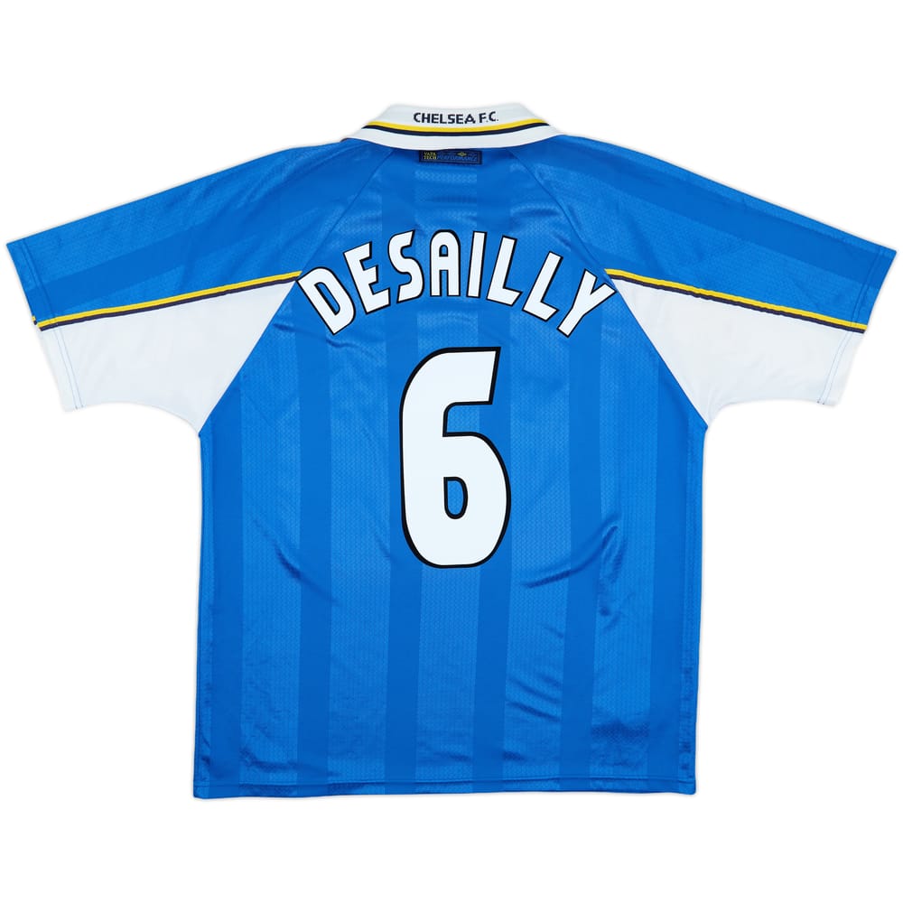 1997-99 Chelsea Home Shirt Desailly #6 - 8/10 - (XL)