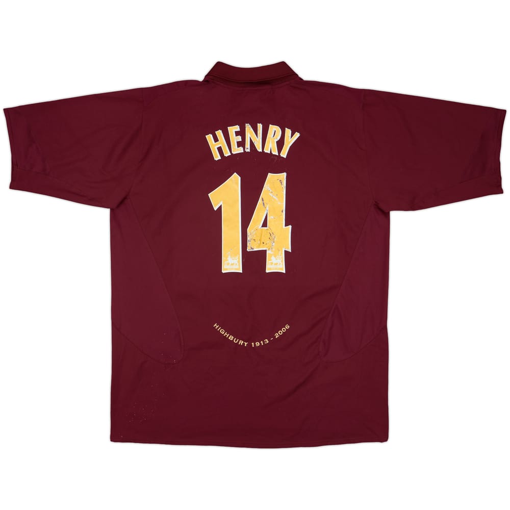 2005-06 Arsenal Home Shirt Henry #14 - 5/10 - (XXL)