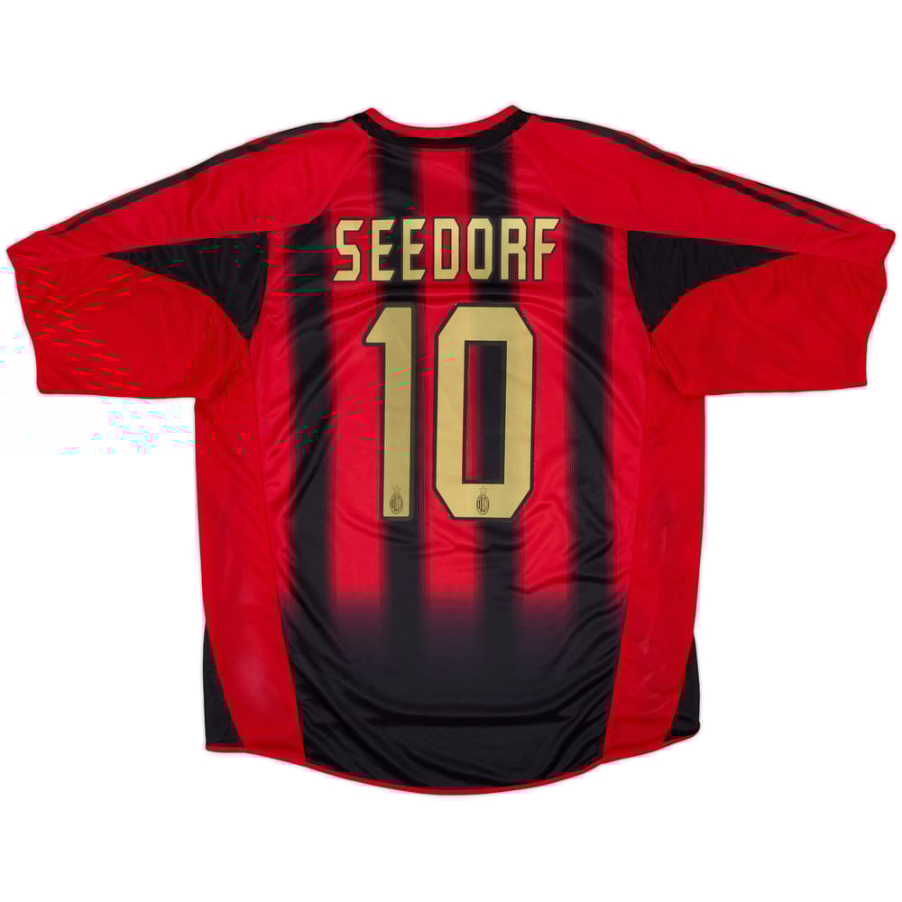 2004-05 AC Milan Home Shirt Seedorf #10 - 5/10 - (L)