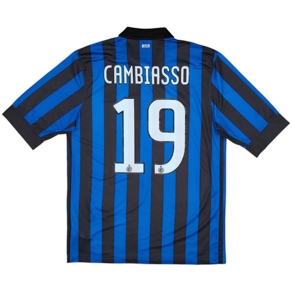 2011-12 Inter Milan Home Shirt Cambiasso #19 - 7/10 - (M)