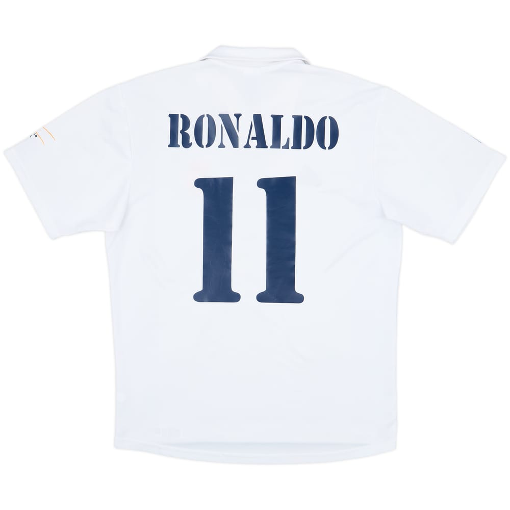 2001 Real Madrid Home Shirt Ronaldo #11 - 8/10 - (M)