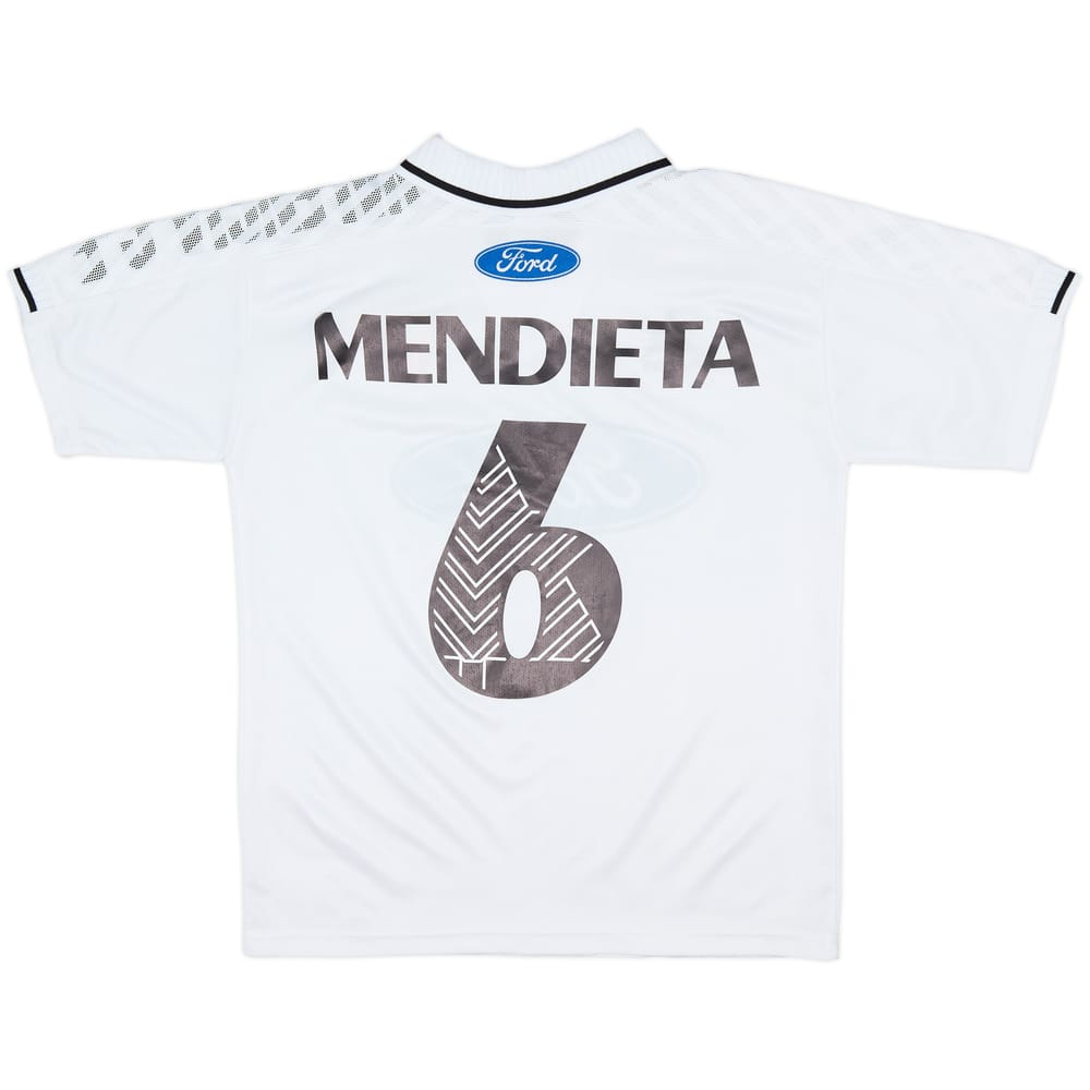 1997-98 Valencia Home Shirt Mendieta #6 - 8/10 - (L)