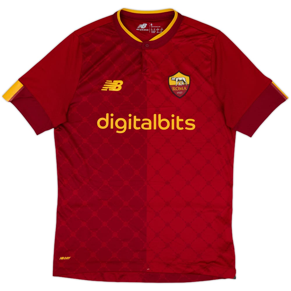 2022-23 Roma Home Shirt - 9/10 - (S)