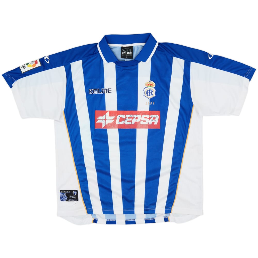 2002-03 Recreativo Huelva Home Shirt - 6/10 - (L)