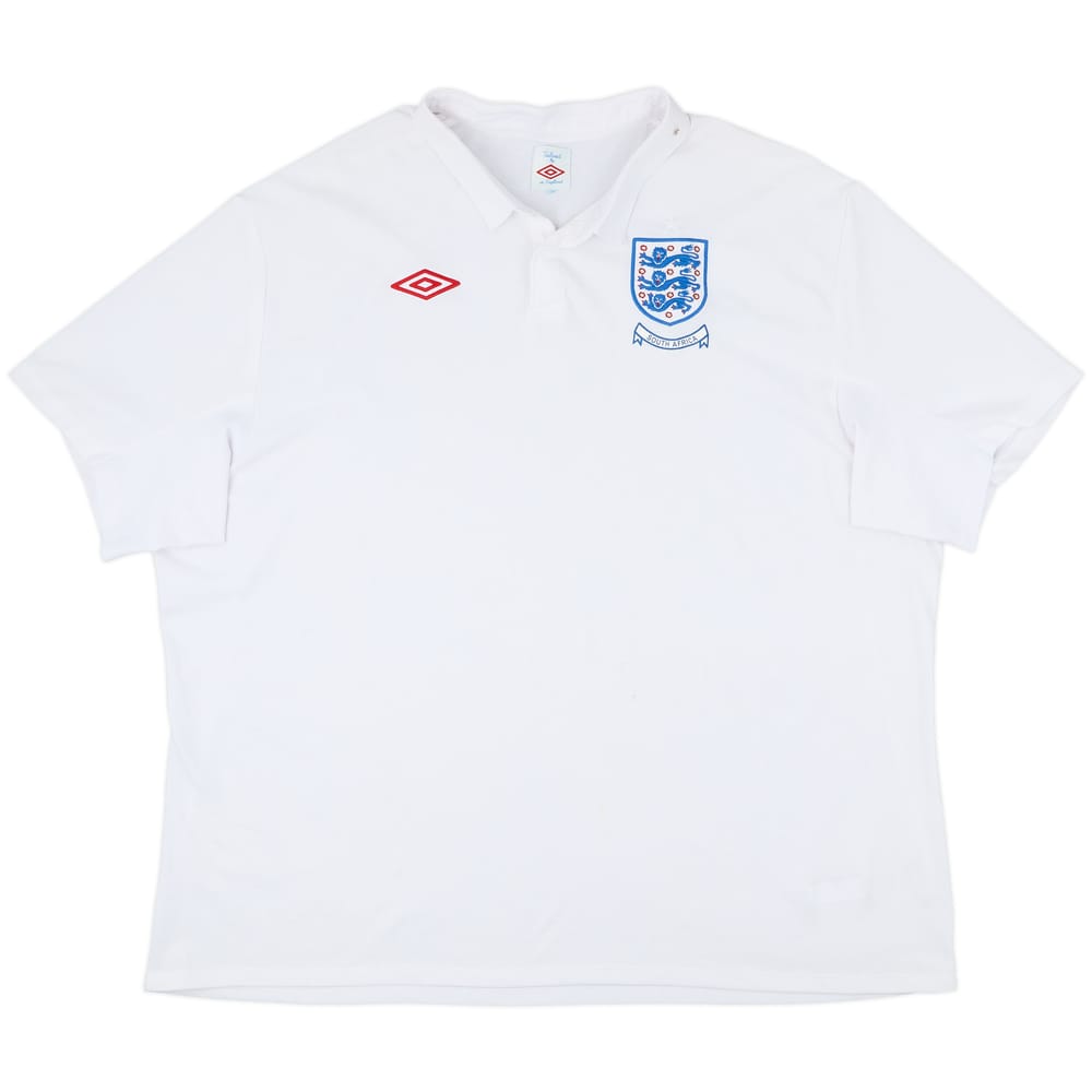 2010-11 England 'South Africa' Home Shirt - 5/10 - (4XL)