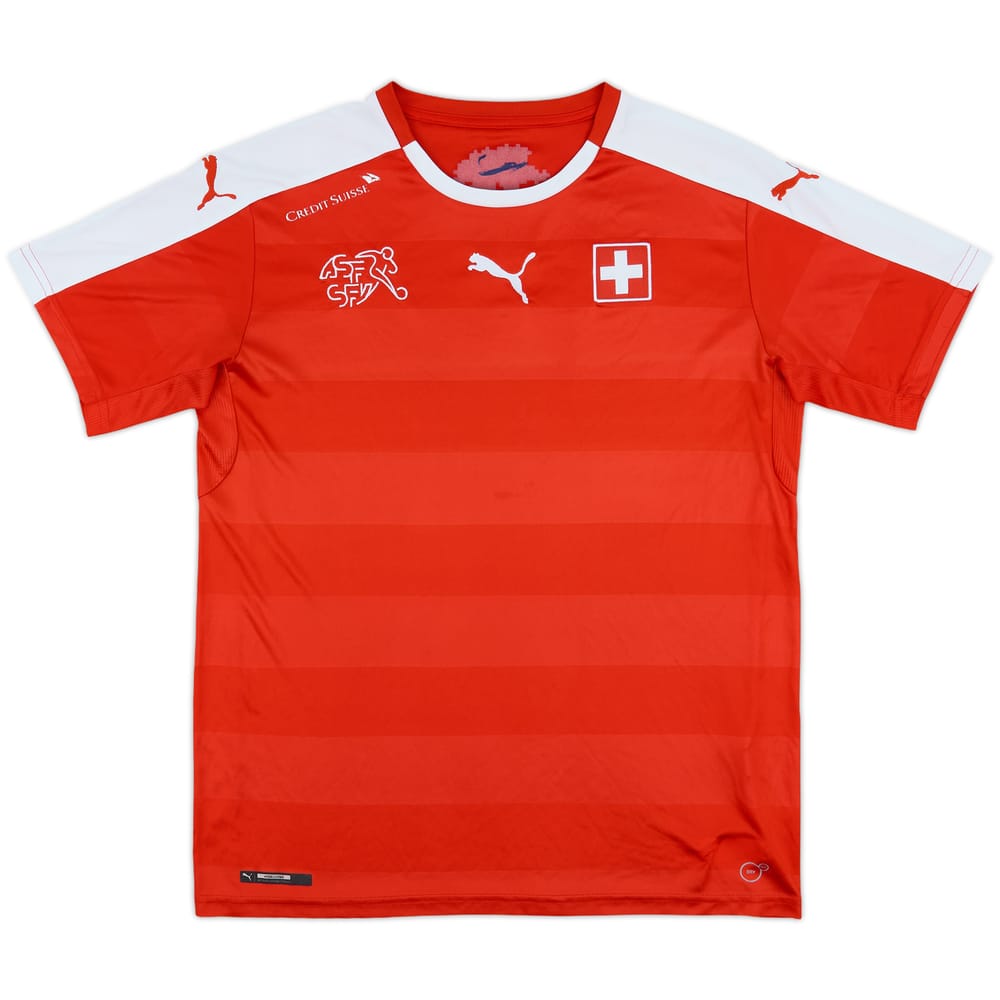 2016-17 Switzerland Home Shirt - 7/10 - (XL.Boys)