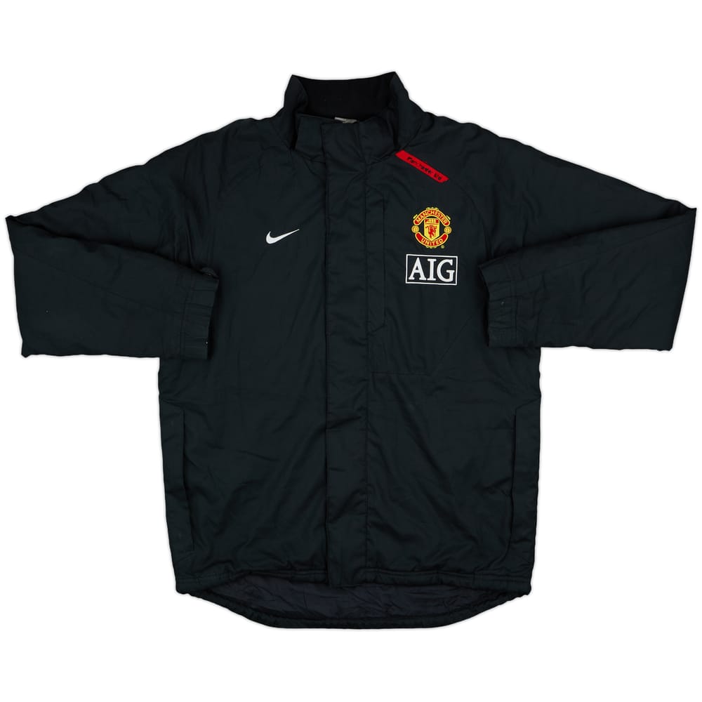 2007-08 Manchester United Nike Padded Bench Coat - 8/10 - (S)