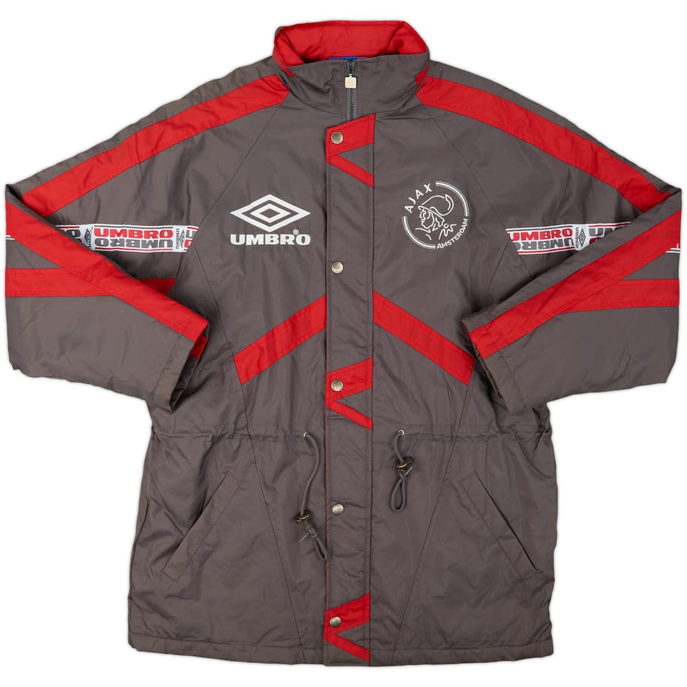 1995-96 Ajax Umbro Padded Bench Coat - 10/10 - (L)