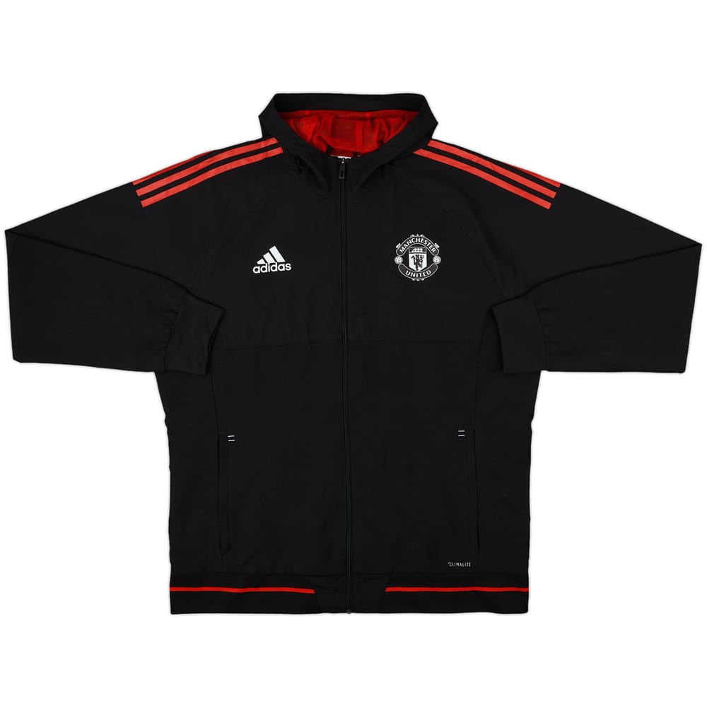 2017-18 Manchester United adidas Hooded Rain Jacket - 8/10 - (XL)