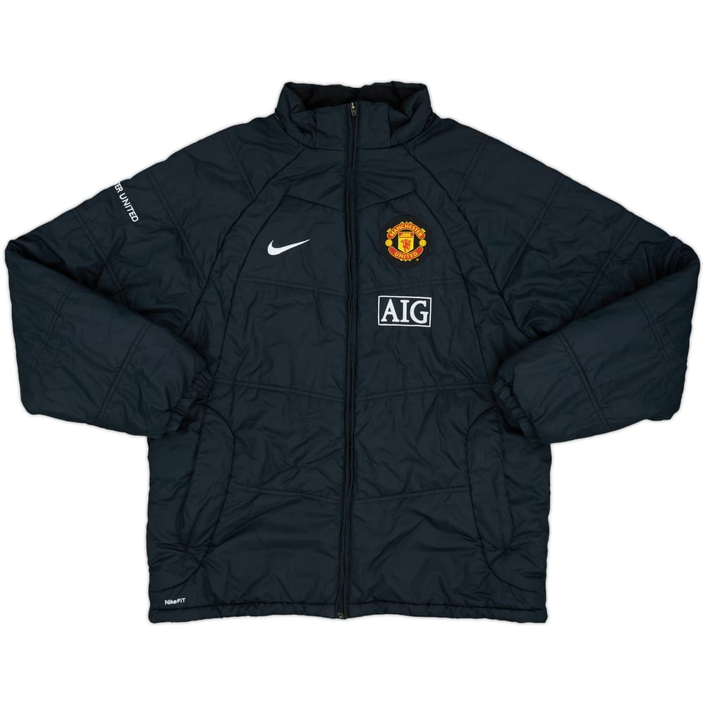 2008-09 Manchester United Nike Padded Coat - 8/10 - (L)