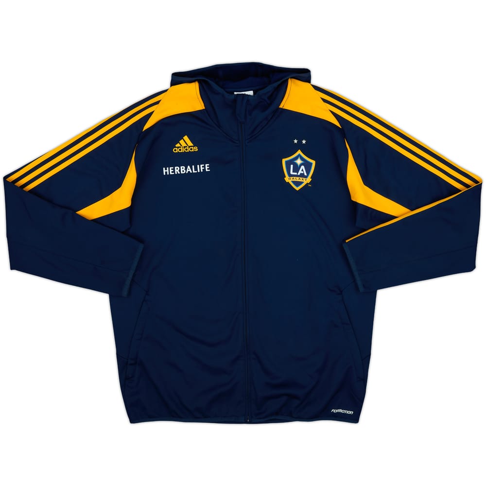 2011-12 LA Galaxy adidas Hooded Track Jacket - 8/10 - (L/XL)