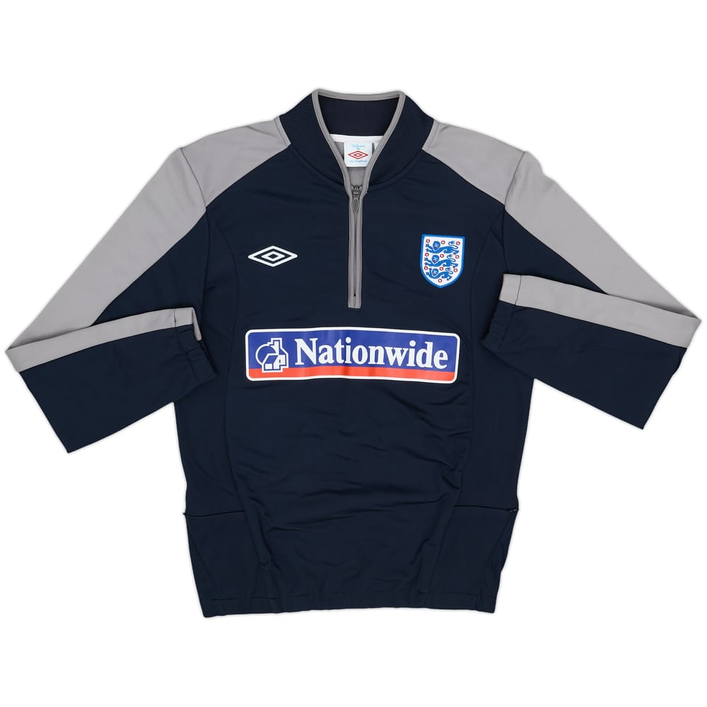 2009-10 England Umbro 1/4 Zip Drill Top - 8/10 - (M)