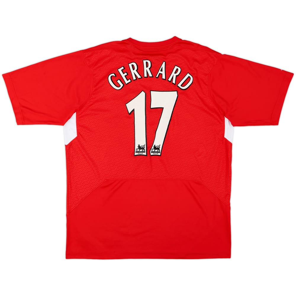 2004-06 Liverpool Home Shirt Gerrard #17 - 4/10 - (L)