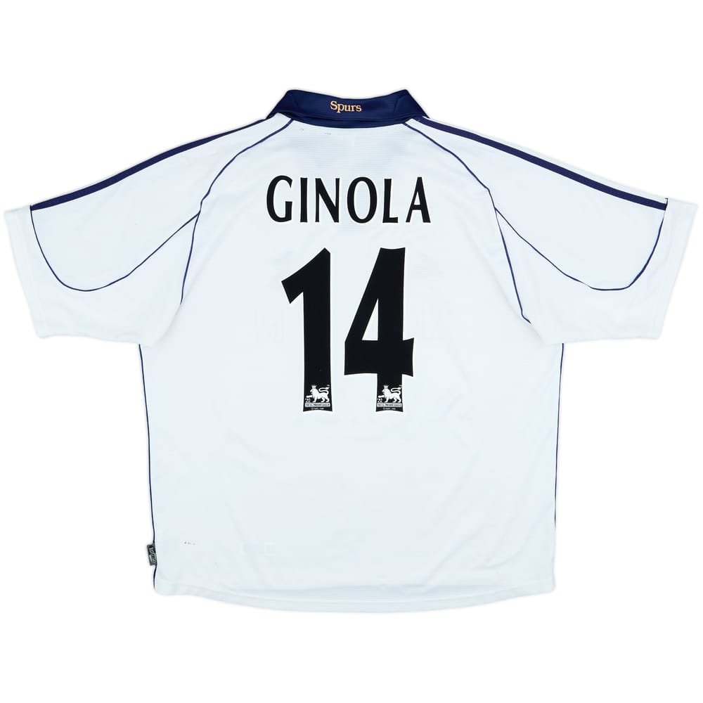 1999-01 Tottenham Home Shirt Ginola #14 - 8/10 - (XL)