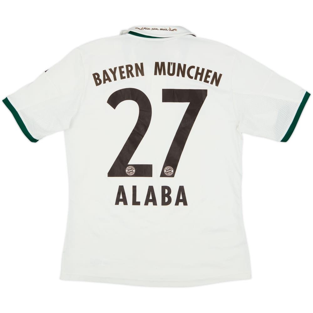 2013-14 Bayern Munich Away Shirt Alaba #27 - 7/10 - (L.Boys)