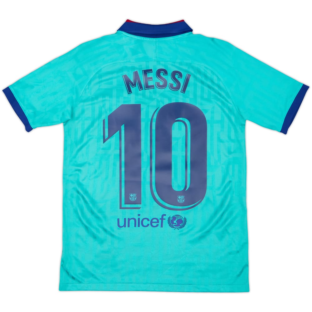 2019-20 Barcelona Third CL Shirt Messi #10 - 6/10 - (XL.Boys)