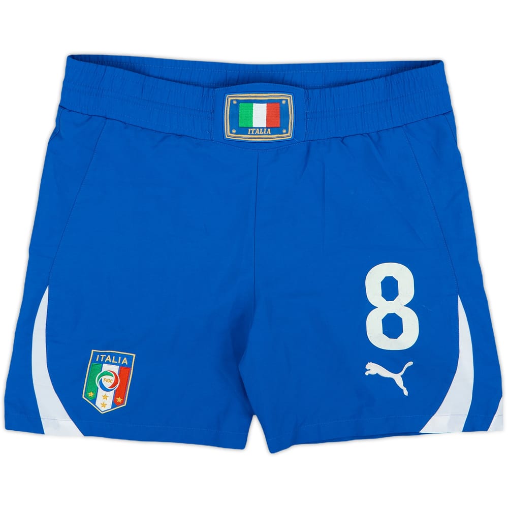 2010-11 Italy Away Shorts #8 - 4/10 - (S)