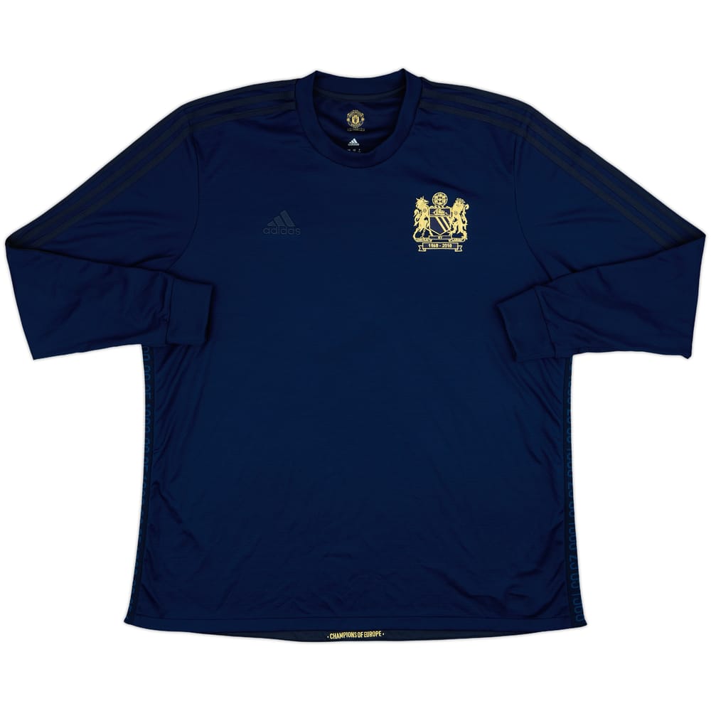 2018-19 Manchester United adidas Retro '1968' L/S Shirt - 9/10 - (XXL)
