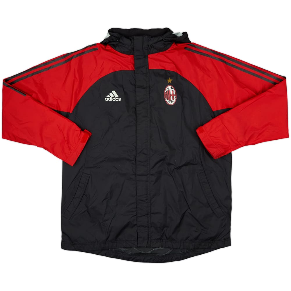 2002-03 AC Milan adidas Hooded Rain Jacket - 7/10 - (M/L)