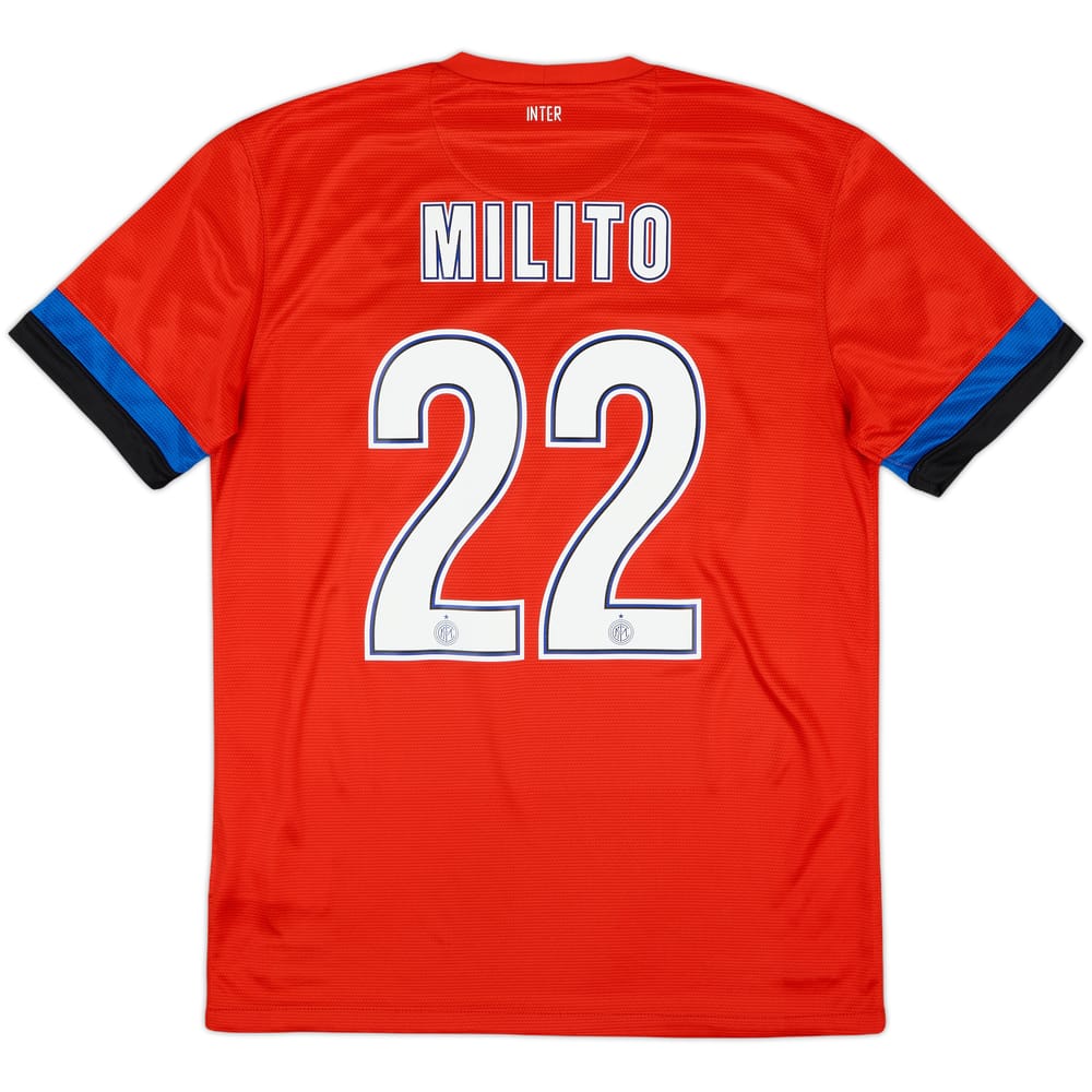 2012-13 Inter Milan Away Shirt Milito #22 - 8/10 - (M)
